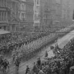 Trrops march through Melbourne